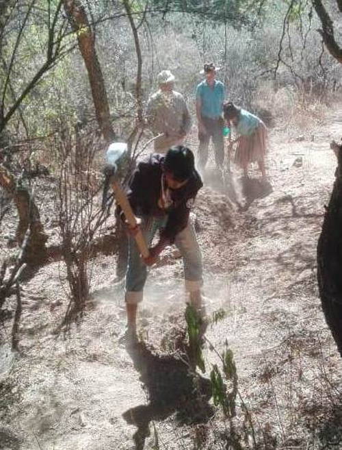 Staubige Arbeit in Kurumayu Chico 2018