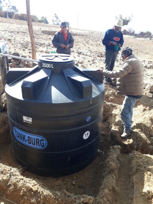 Platzierung eines Tanks im Juni 2021