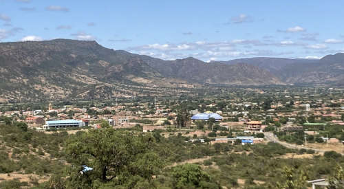 Panorama des Dorfes Mizque 2024